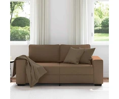 Dvivietė sofa, ruda, 180x77x82 cm, audinys