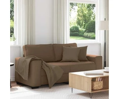 Dvivietė sofa, ruda, 180x77x82 cm, audinys
