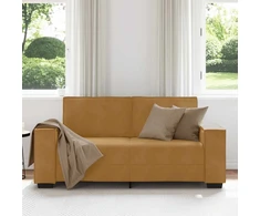 Dvivietė sofa, ruda, 180x78x84 cm, aksominė