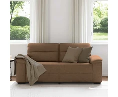 Dvivietė sofa, ruda, 180x81x84 cm, audinys