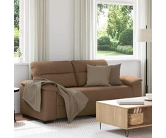 Dvivietė sofa, ruda, 180x81x84 cm, audinys