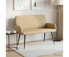 Dvivietė sofa su metalinėmis kojelėmis 2 vietos Pilkai žalia