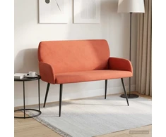 Dvivietė sofa su metalinėmis kojelėmis 2 vietos