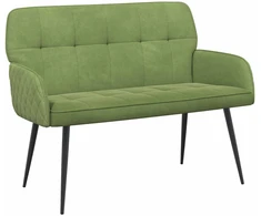 Dvivietė sofa su metalinėmis kojelėmis 2 vietos Šviesiai žalia