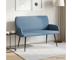 Dvivietė sofa su metalinėmis kojelėmis 2 vietos Mėlyna