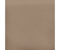 Dvivietė sofa su šezlongu, L formos, kapučino spalvos, 125 cm, dirbtinė oda