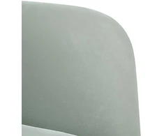 Dvivietė sofa, šviesiai pilka, 109 cm, aksomas