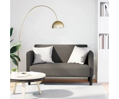 Dvivietė sofa, šviesiai pilka, 109 cm, velvetas, audinys