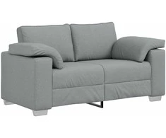 Dvivietė sofa Šviesiai pilka 160 cm audinys
