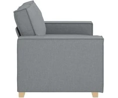 Dvivietė sofa, šviesiai pilka, 160x78x84 cm, audinys