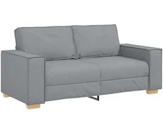 Dvivietė sofa, šviesiai pilka, 180x78x84 cm, audinys