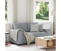 Dvivietė sofa, šviesiai pilka, 160x77x82 cm, audinys