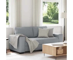 Dvivietė sofa, šviesiai pilka, 180x77x82 cm, audinys