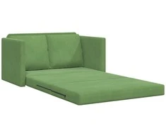 Sofa lova Šviesiai žalia 204 x 122 x 60 cm Aksomas
