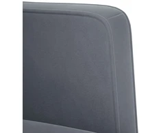 Dvivietė sofa, tamsiai pilka, 111 cm, aksomas