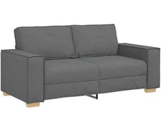 Dvivietė sofa, tamsiai pilka, 180x78x84 cm, audinys