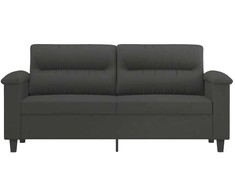 Dvivietė sofa, tamsiai pilka, 140cm, mikropluošto audinys