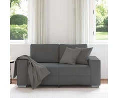 Dvivietė sofa, tamsiai pilka, 160x77x82 cm, velvetas, audinys