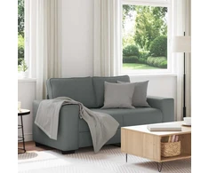 Dvivietė sofa, tamsiai pilka, 160x77x82 cm, audinys