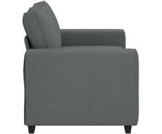 Dvivietė sofa, tamsiai pilka, 160x77x82 cm, audinys