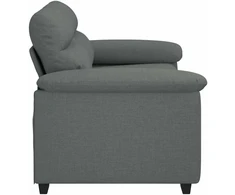 Dvivietė sofa, tamsiai pilka, 160x81x84 cm, audinys