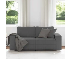Dvivietė sofa, tamsiai pilka, 180x77x82 cm, velvetas, audinys