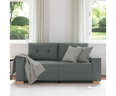 Dvivietė sofa, tamsiai pilka, 180x77x82 cm, audinys