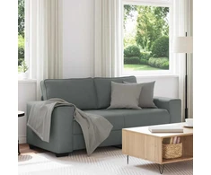 Dvivietė sofa, tamsiai pilka, 180x77x82 cm, audinys