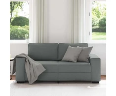 Dvivietė sofa, tamsiai pilka, 180x77x82 cm, audinys