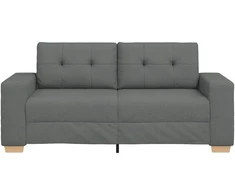 Dvivietė sofa, tamsiai pilka, 180x77x82 cm, audinys