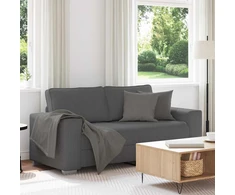 Dvivietė sofa, tamsiai pilka, 180x77x82 cm, velvetas, audinys