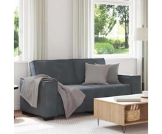 Dvivietė sofa, tamsiai pilka, 180x78x84 cm, aksomas