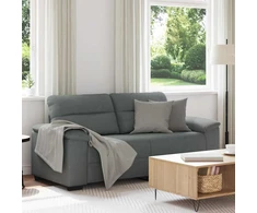 Dvivietė sofa, tamsiai pilka, 180x81x84 cm, audinys