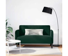 Dvivietė sofa, tamsiai žalia, 109 cm, aksomas