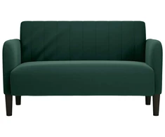 Dvivietė sofa, tamsiai žalia, 109 cm, aksomas