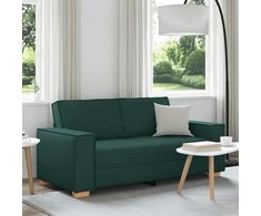 Dvivietė sofa, tamsiai žalia, 180x78x84 cm, audinys