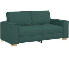 Dvivietė sofa, tamsiai žalia, 180x78x84 cm, audinys