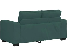 Dvivietė sofa, tamsiai žalia, 160x77x82 cm, audinys