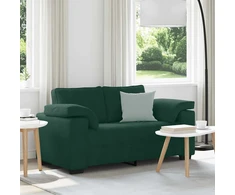 Dvivietė sofa, tamsiai žalia, 160x77x82 cm, aksomas