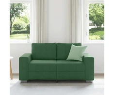 Dvivietė sofa, tamsiai žalia, 160x77x82 cm, velvetas, audinys