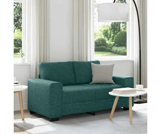 Dvivietė sofa, tamsiai žalia, 160x77x82 cm, audinys