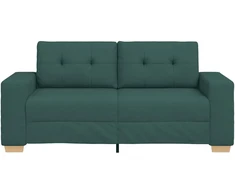 Dvivietė sofa, tamsiai žalia, 180x77x82 cm, audinys