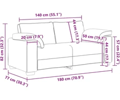 Dvivietė sofa, tamsiai žalia, 180x77x82 cm, aksomas