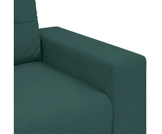 Dvivietė sofa, tamsiai žalia, 180x77x82 cm, audinys