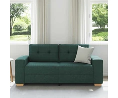 Dvivietė sofa, tamsiai žalia, 180x77x82 cm, audinys