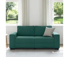 Dvivietė sofa, tamsiai žalia, 180x77x82 cm, audinys