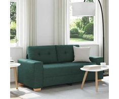 Dvivietė sofa, tamsiai žalia, 180x77x82 cm, audinys
