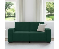 Dvivietė sofa, tamsiai žalia, 180x78x84 cm, aksomas