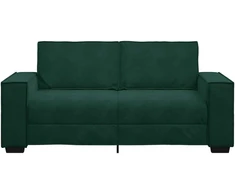 Dvivietė sofa, tamsiai žalia, 180x78x84 cm, aksomas