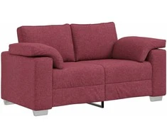 Dvivietė sofa Vyno raudona 160 cm audinys